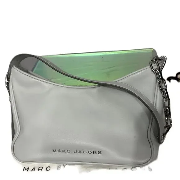 RARE MARC JACOBS New York SoHo Gray Leather Baguette Shoulder Bag MSRP $395 - Picture 2 of 14